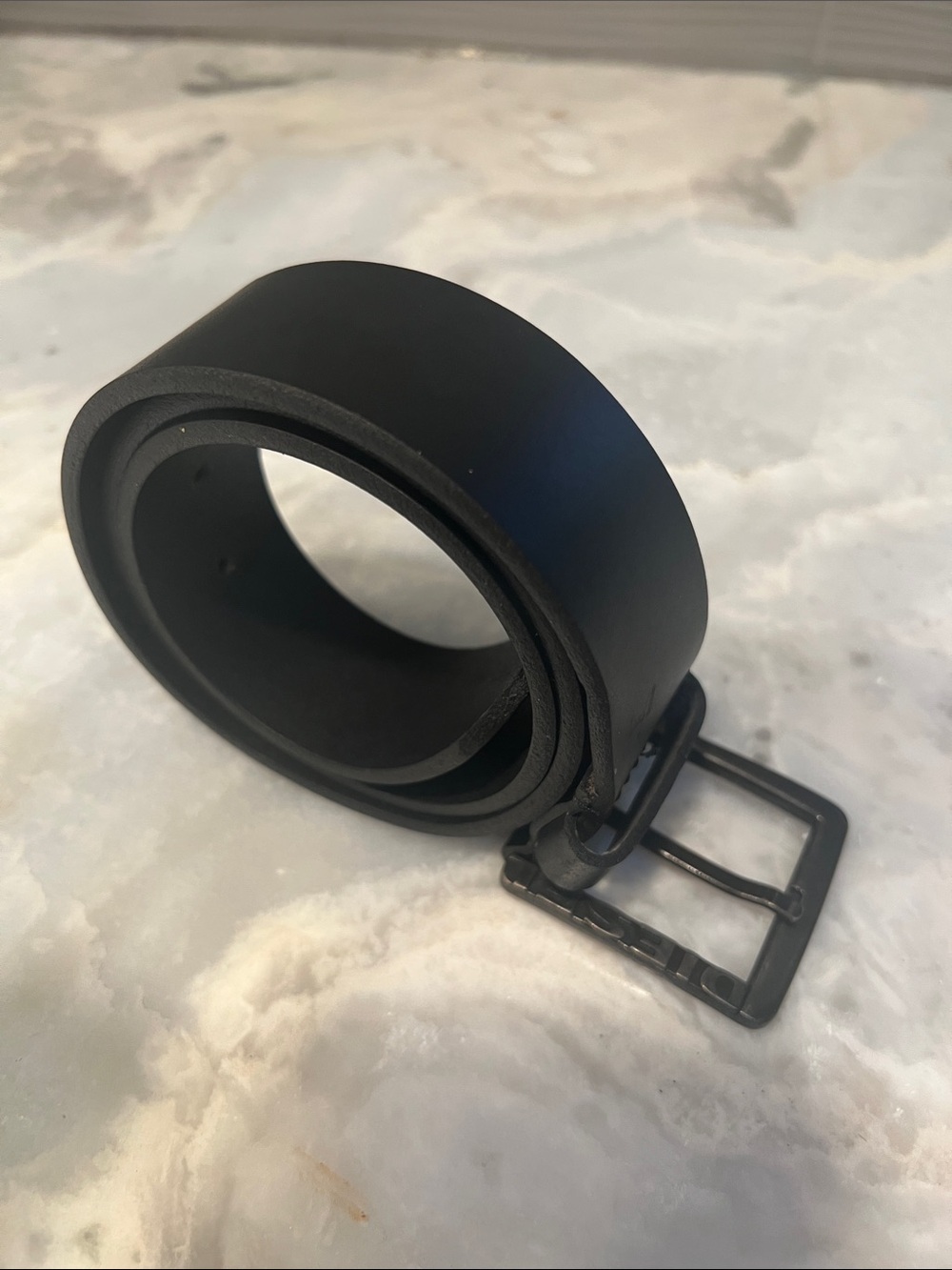 NWOT-Diesel Black Leather Belt - Picture 6 of 6